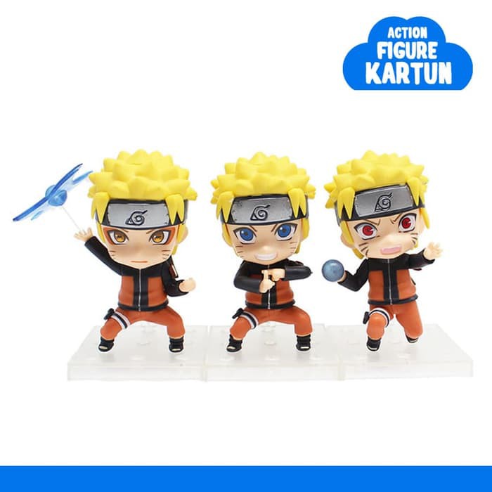 Figure Naruto Nendoroid Chibi KW Set   Figure Naruto isi 3