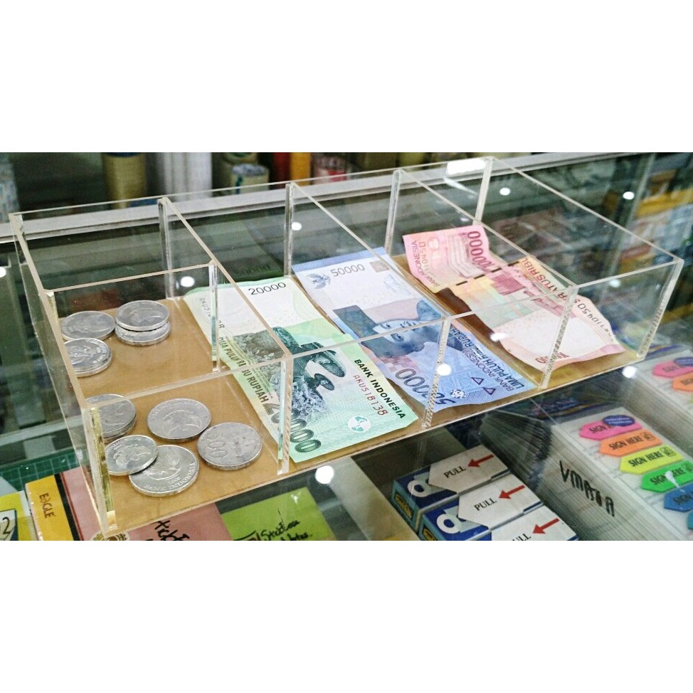 Money organizer Rak Kasir Acrylic Tempat uang Shopee Money organizer Rak Kasir Acrylic Tempat uang Shopee