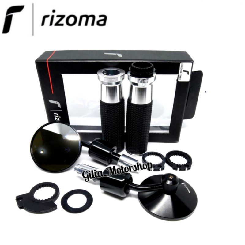 Handgrip Handfat Rizoma Urlo Full Cnc Plus Spion Jalu Bar End Oberon Rizoma Vespa Nmax Pcx Universal