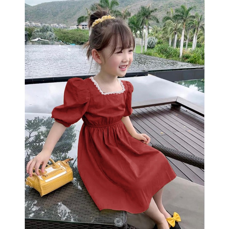 Amspro Dress anak perempuan pakaian anak perempuan Dress Kyra