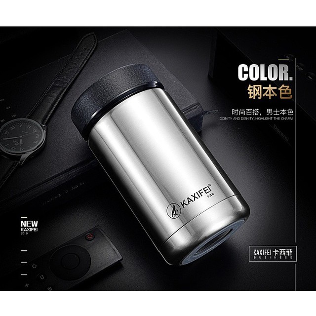 Botol Minum Thermos Mini Stainless Steel 400ML OneTwoCups  Silver
