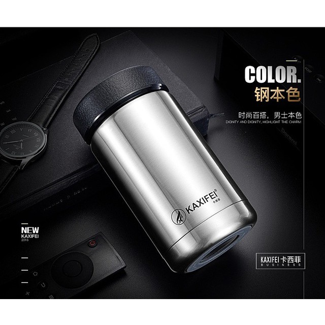 Botol Minum OMHZ1KSV Thermos Mini Stainless Steel 400ML - Silver