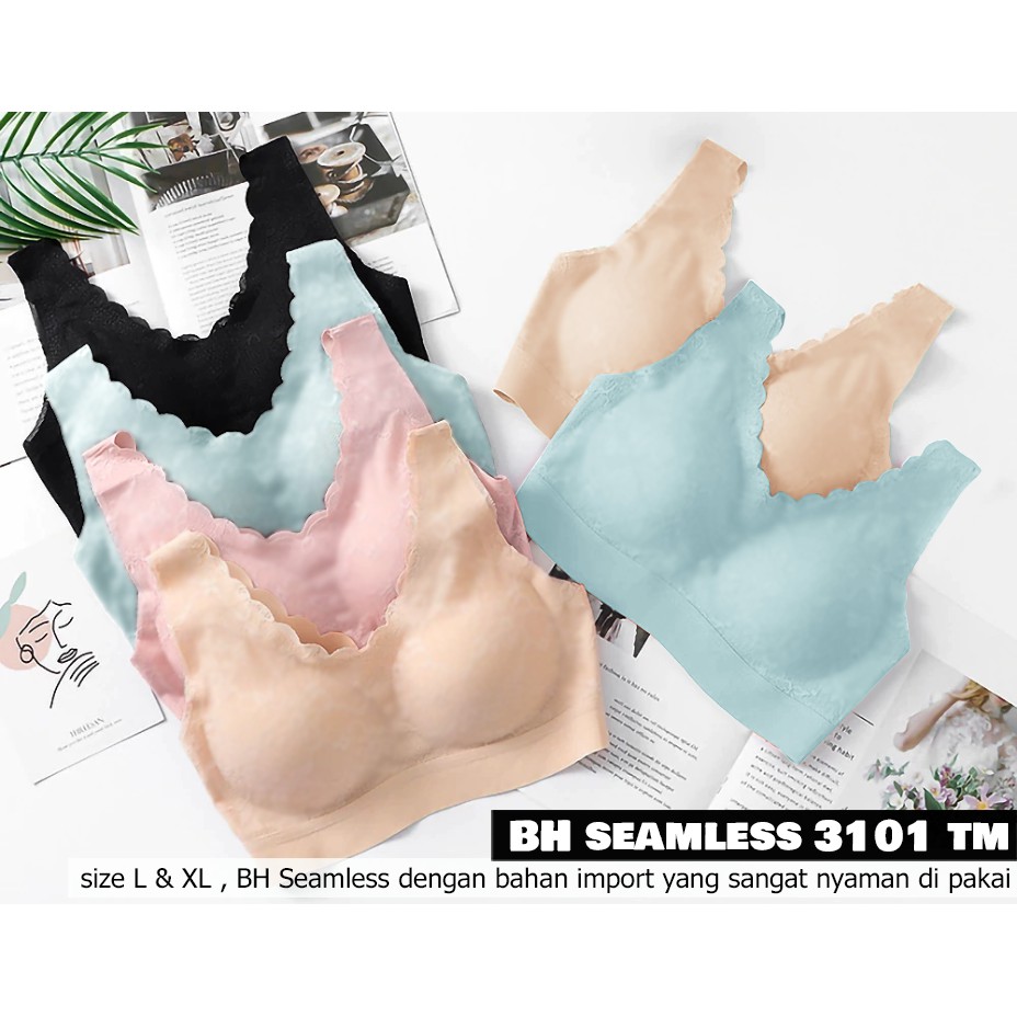 BEE - Sport Yoga Wanita / Bh Wanita Tanpa Jahitan | Bra Dalam Kualitas Import Zero Feel TM 3101