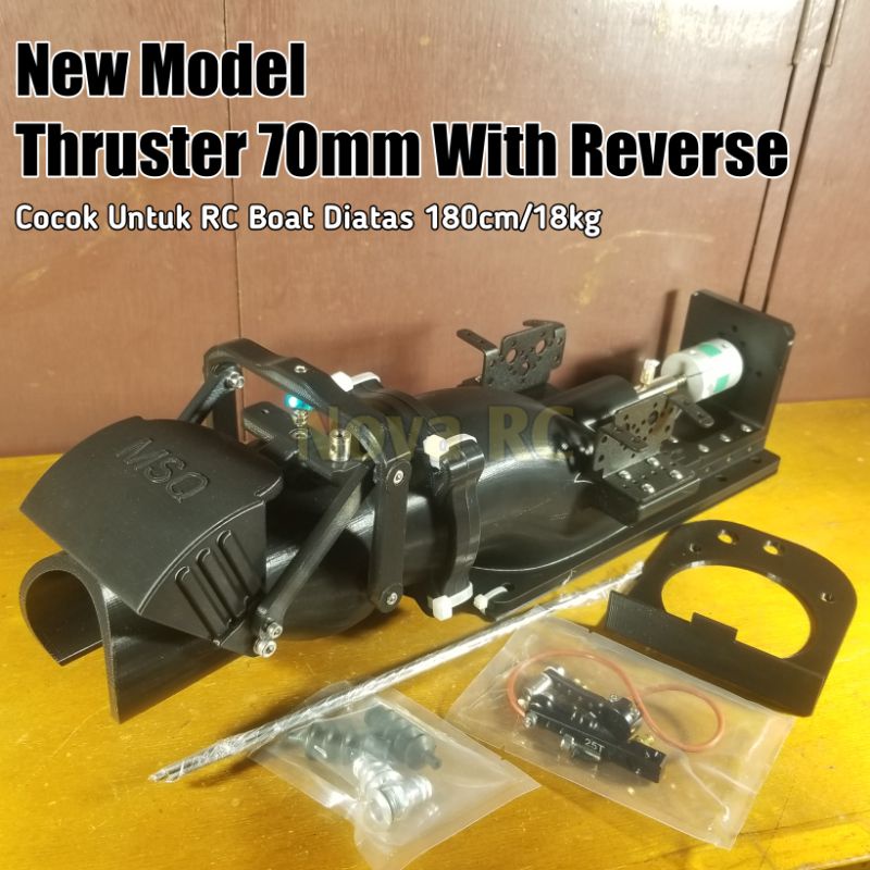 Turbo jet MSQ water thruster 70mm With reverse for rc boat 180cm/18kg