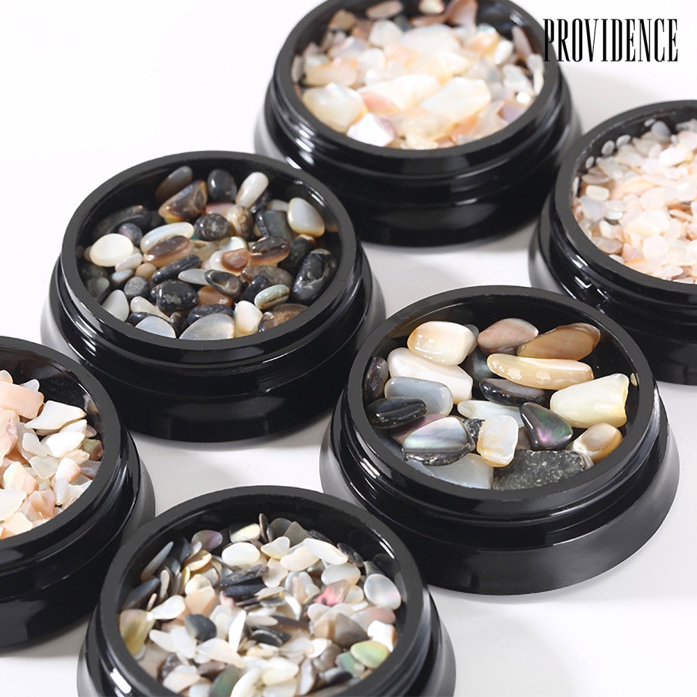 Providence 2Pcs Irregular Sea Shell Fragment Slices Stones Manicure Nail Art Decorations