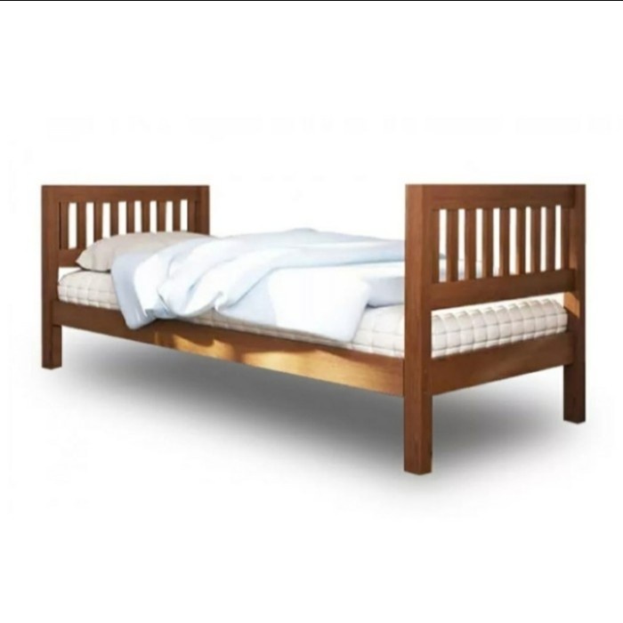 dipan tempat tidur kayu simple, Kasur anak laki laki