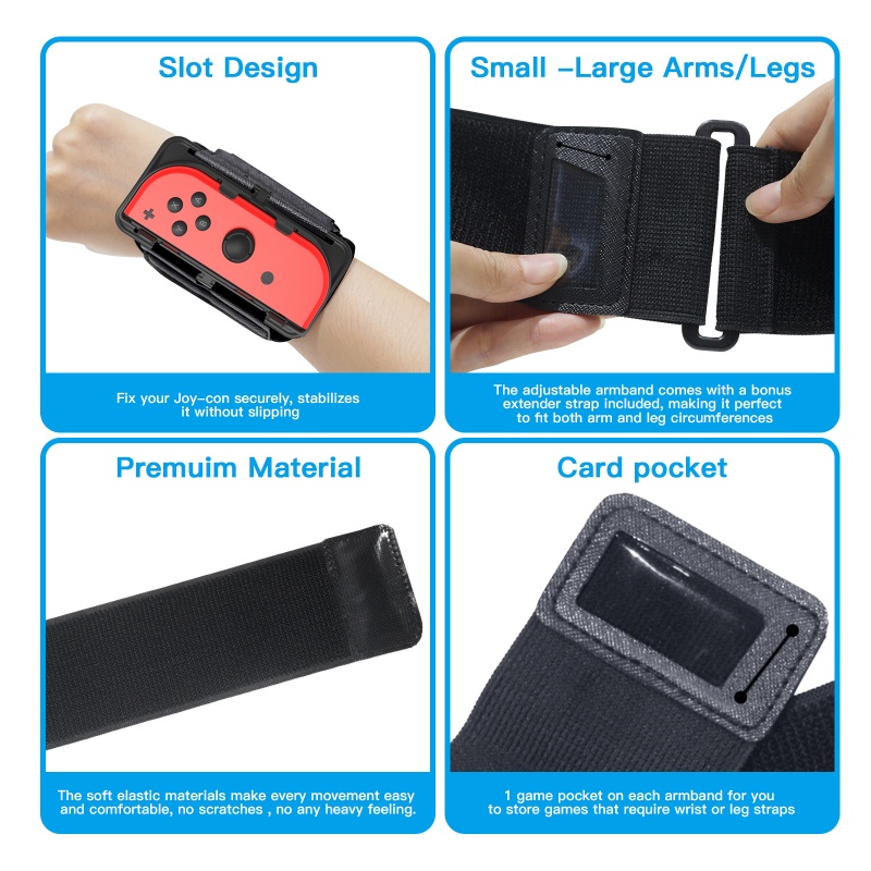 Btsg Wristband Hand Straps Game Wrist Band Armband Tali Kaki Untuk Controller Switch