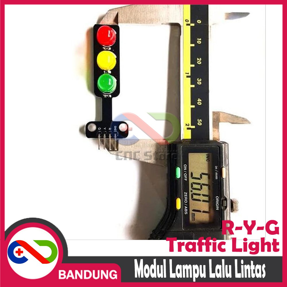 MODUL LED LAMPU LALU LINTAS TRAFFIC LIGHT MODUL 5V 8MM R-Y-G ARDUINO