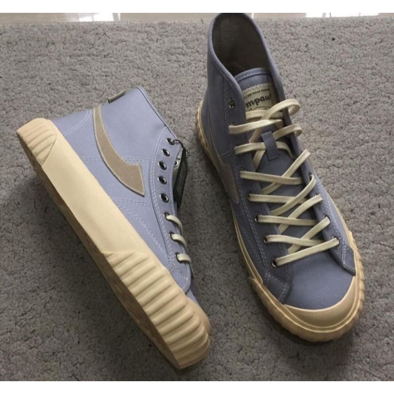sepatu compass high vintage grey blue BNIB NEW unisec