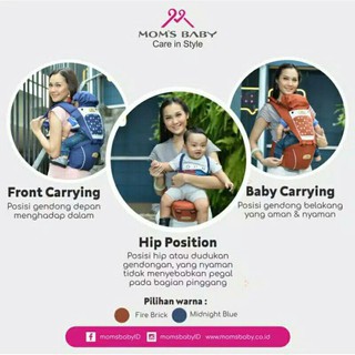 Promo !! MOMS BABY GENDONGAN HIPSEAT RUBBY SERIES MBG 2023 - GENDONGAN HIPSEAT MOMS BABY RUBY SERIES MBG 2023