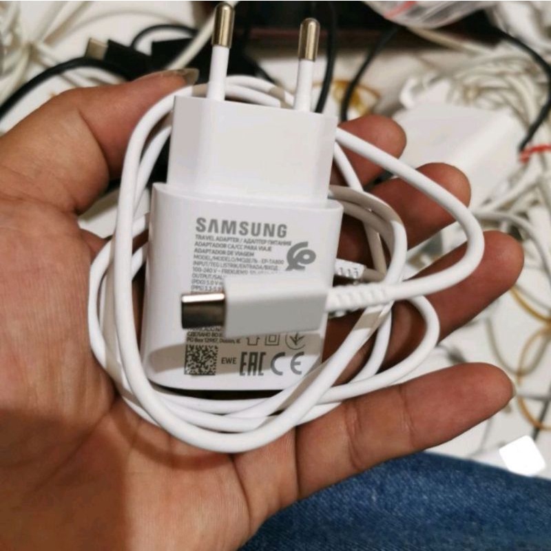 Charger Samsung A80 A70 Copotan Bawaan Hp bekas Original 1000%
