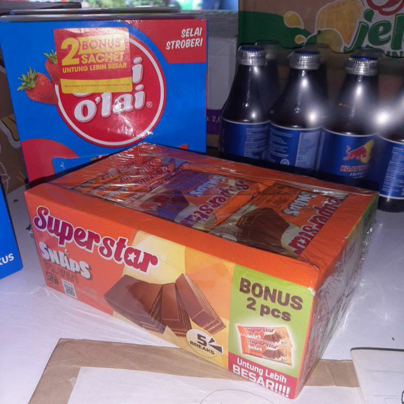 

Superstas Snaps triple chocolate 28gr (12pcs), murah!!