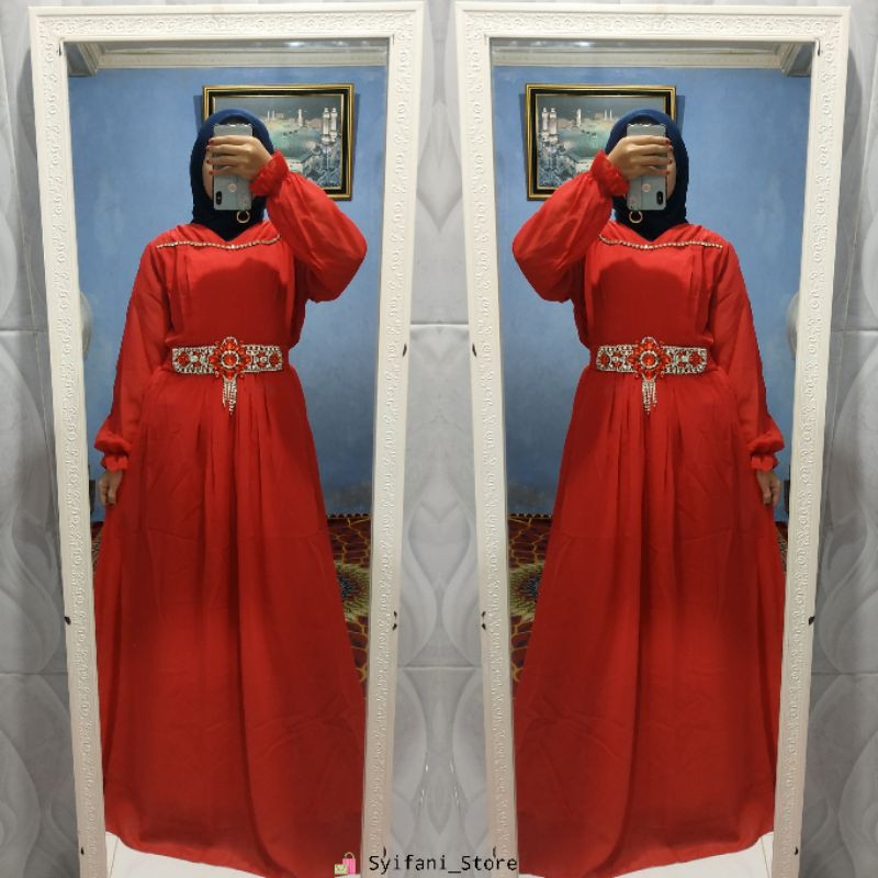 Gamis Siffon Agustine