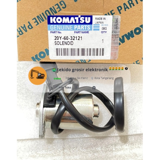 Solenoid Valve PC200-7 PC200-8 MO Komatsu 20Y-60-32120 JP