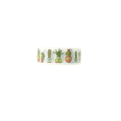 Japanese Washi Tape - Cactus Pattern 1,5cmx5cm