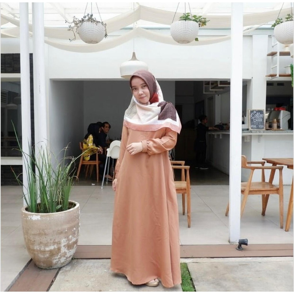 Cairo Abaya Chocopeach (Rathanassa.Id)