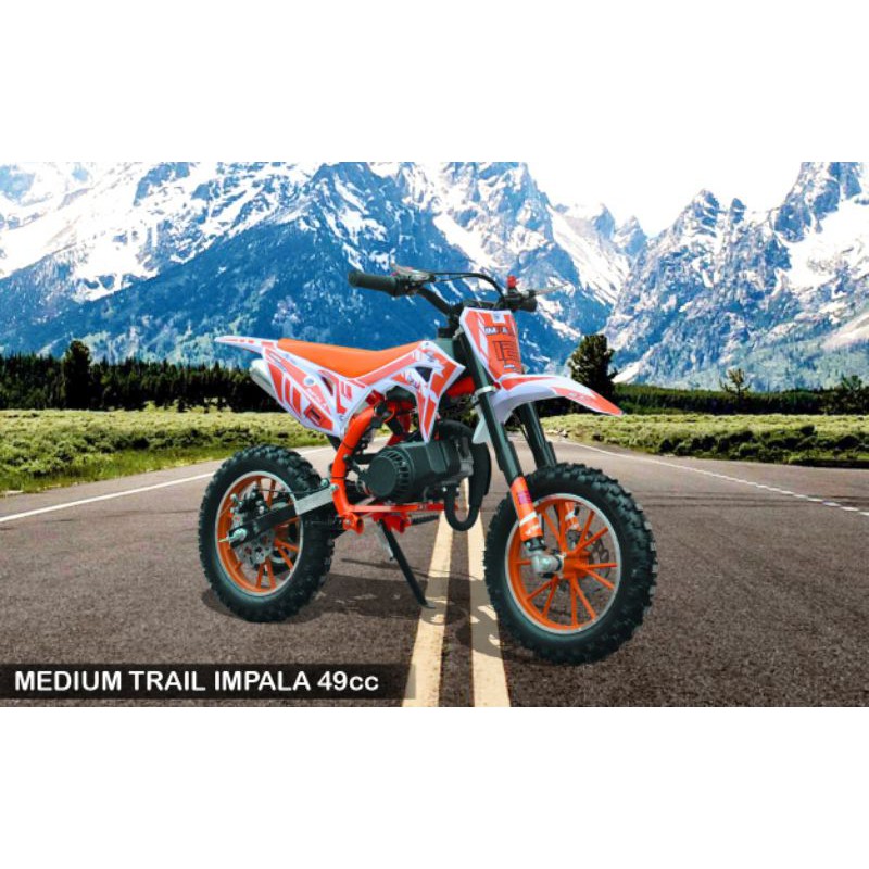 MOTOR MEDIUM TRAIL IMPALA MODEL TERBARU MESIN 2TAK 50CC~MAINAN MOTOR TRAIL~MOTOR CROSS~MAINAN ANAK