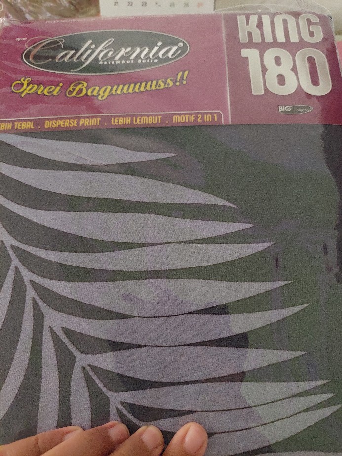 California Sprei 180x200 Mickey Mouse Shaba Vardia Lore Frozen Meow Ola Tropical Leaf - 180 160 Sp