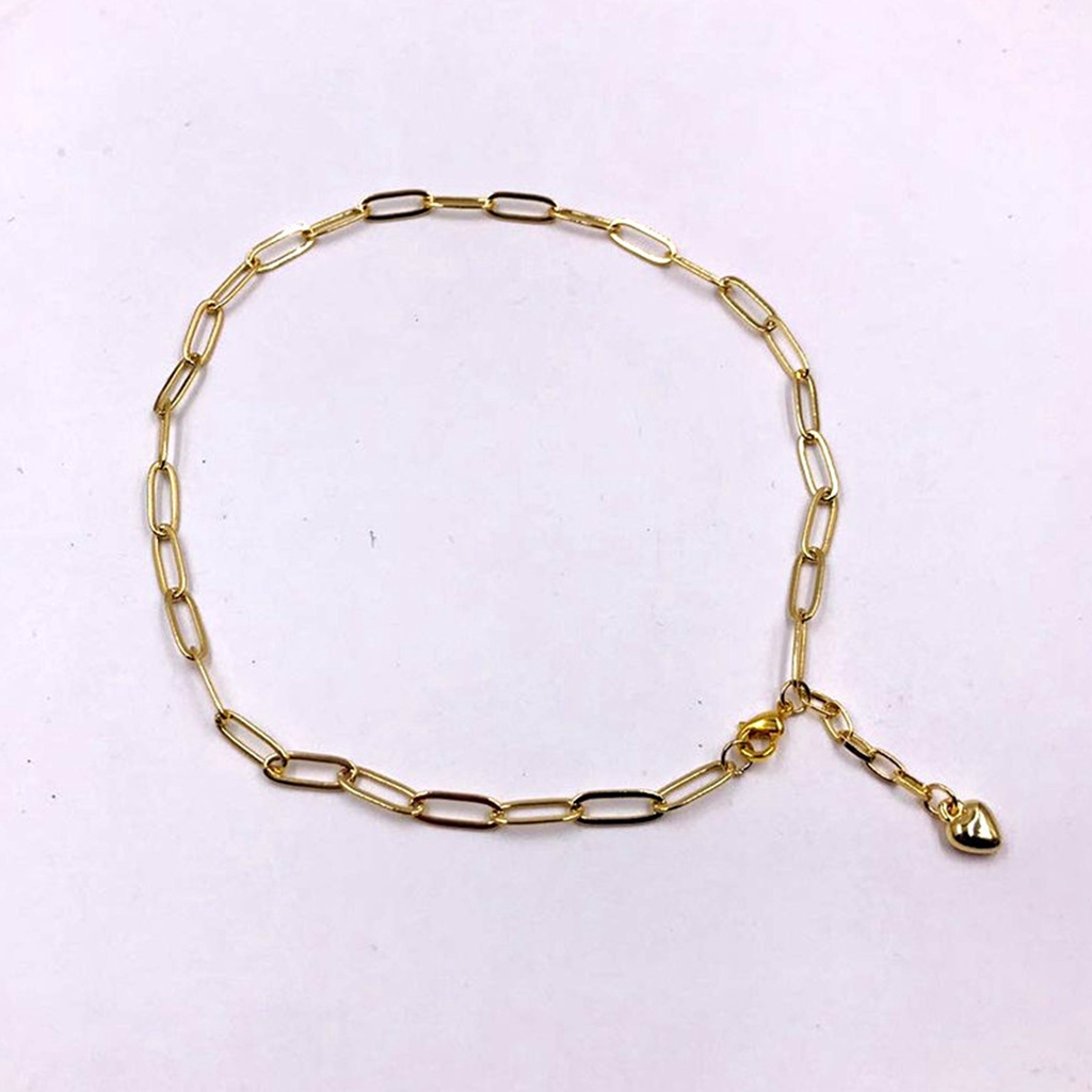 Hu Hu Hu Hu Hu Alat Bantu Pasang Kacamata♡ Gelang Kaki Rantai Desain Klip Kertas Gaya Vintage Untuk Wanita