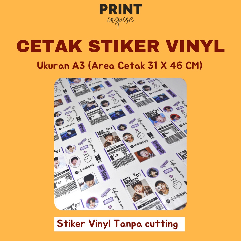 Jual Stiker Vinyl Tanpa Cutting A3 | Shopee Indonesia