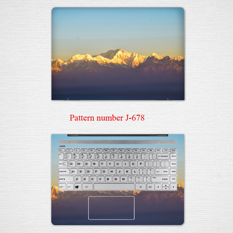 2 Pcs Stiker Pelindung Laptop Universal Motif Pemandangan Bahan VINYL Ukuran 12 13 14 15.6 Inch HP 15s-fr ZBook Create G7 EliteBook 850 G8