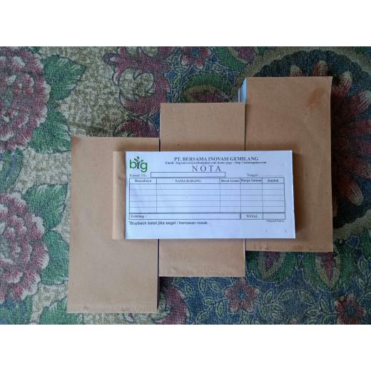 Nota Custom 2 Ply 2 warna ukuran (1/2, 1/3, 1/4, 1/6, 1/8 Folio harga grosir) Minimal 1 rim