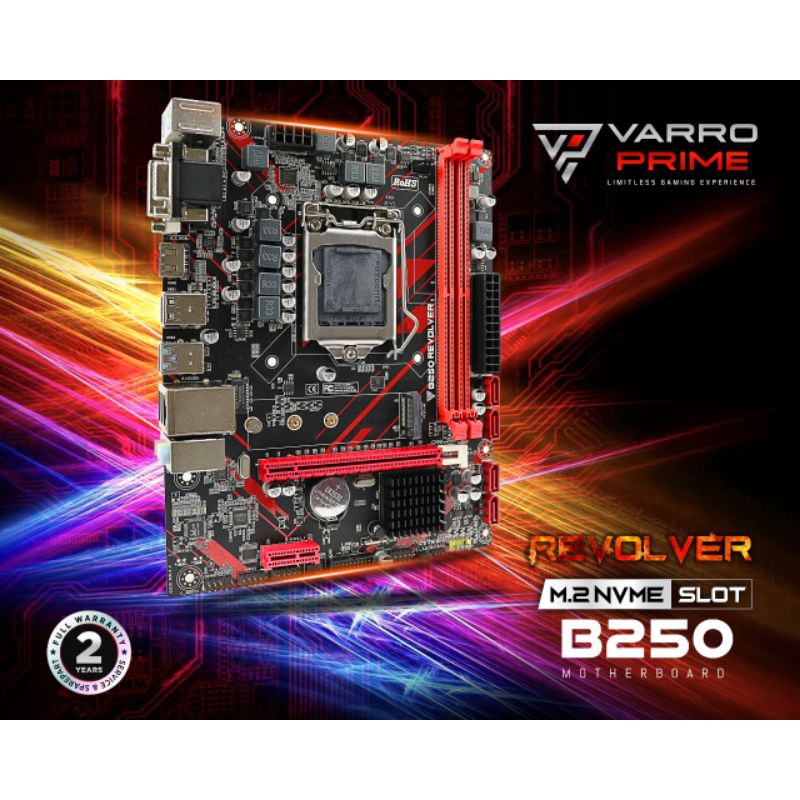 MOTHERBOARD GAMING B250 REVOLVER VARRO SUPPORT NVME