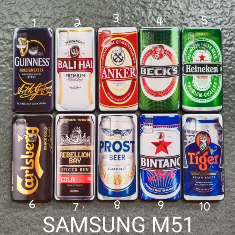 Case gambar Samsung M51 motif cowok soft softcase softshell silikon cover