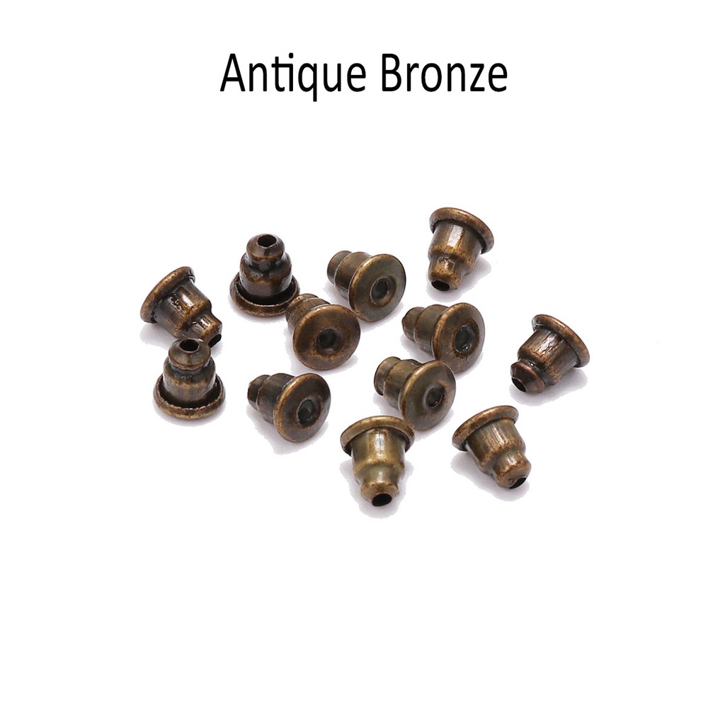 200pcs Tutup Belakang Anting Stud Ukuran 5x6mm