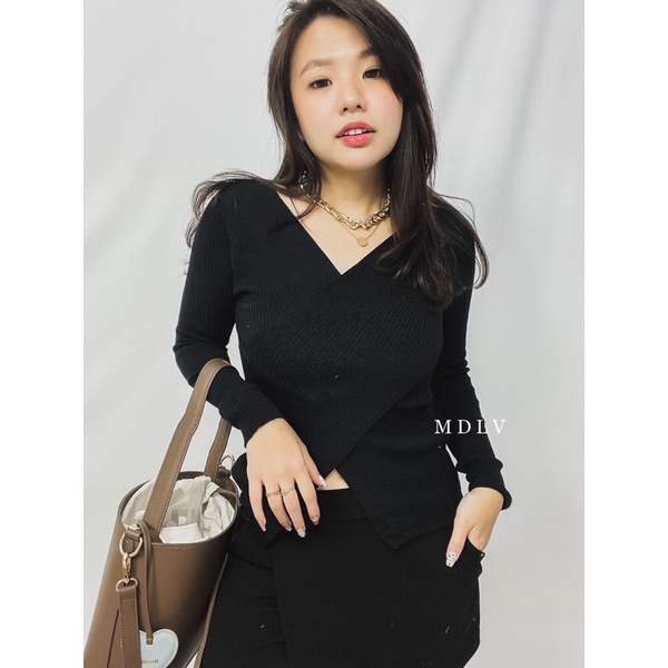 MDLV ~Top Greta Rajut Atasan Blouse Rajut Fashion Wanita