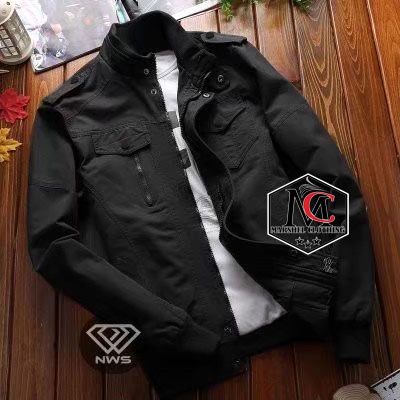 RCL - Jaket Bomber Pria Classik - Jaket Bomber Klasik Kanvas Tersedia 6 Warna - Jaket Motor