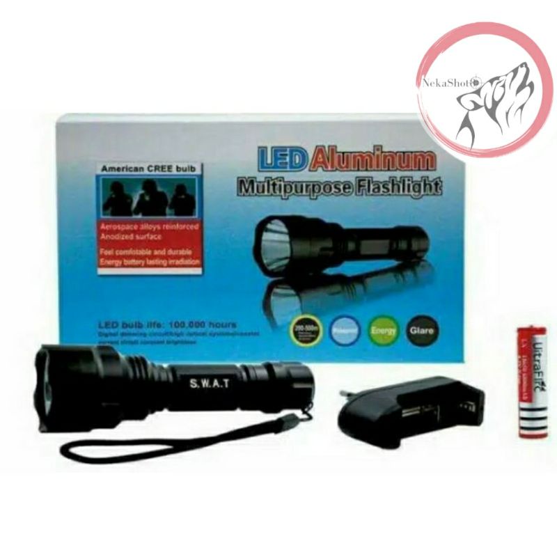 Senter - senter c8 - senter berburu - senter police - senter - senter led - senter c8 sinar