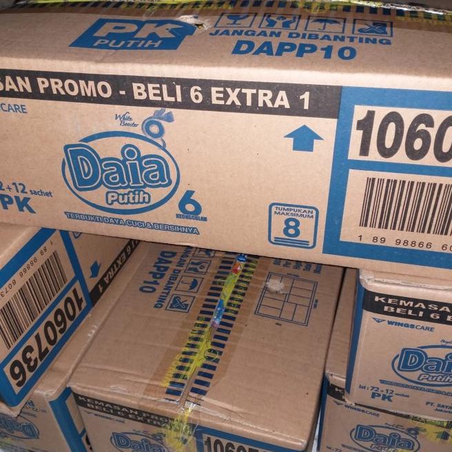 Deterjen Daia Putih Renceng 1 Dus ( 6 lusin)