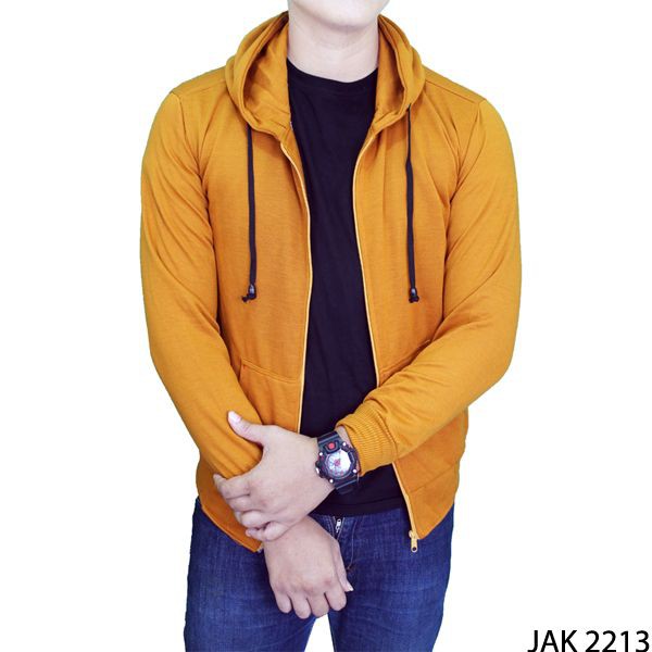 Jaket Pria Fleece Fleece Kuning Kenari – JAK 2213