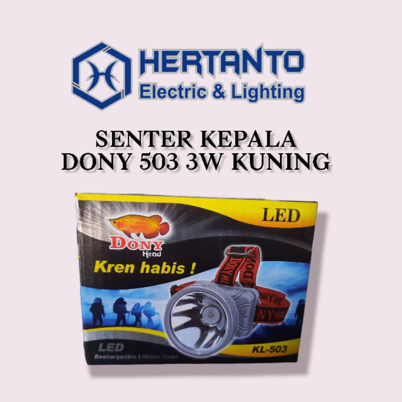SENTER DONY|| SENTER KEPALA DONY 503 5W Putih