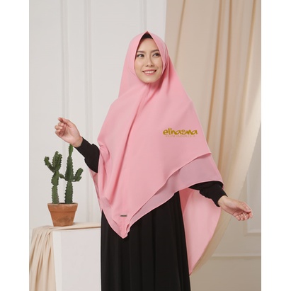 Hijab Instan XL Jumbo Hijab Ceruty 2 Layer Jilbab Instan  By Elhasna-2
