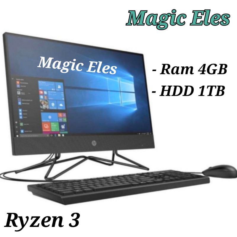 PC AIO HP 205 Pro G4 - 22 AMD Ryzen 3 - 3250U Ram 4GB HDD 1TB Windows
