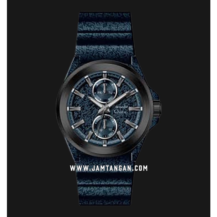 Alexandre Christie AC 6585 MF Dark Blue Sand Motive Dial Dark Blue Sand Motive Rubber Strap