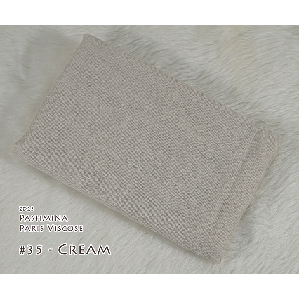 Pashmina Polos Paris Viscose - AYUMI by Luulu Scarf-#35 - Cream