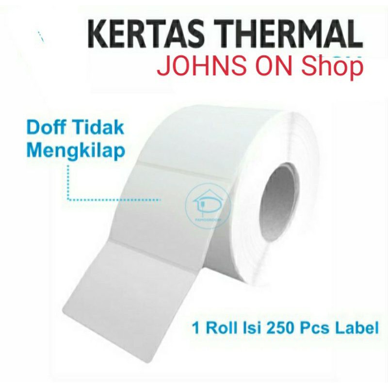 

LABEL THERMAL BARCODE II KERTAS THERMAL ONLINESHOP 100X150 isi 250pcs