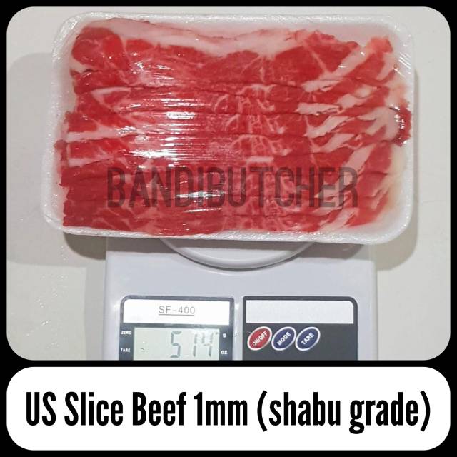 US Slice Beef / Irisan Daging Sapi Shabu Yakiniku Sukiyaki Bandi