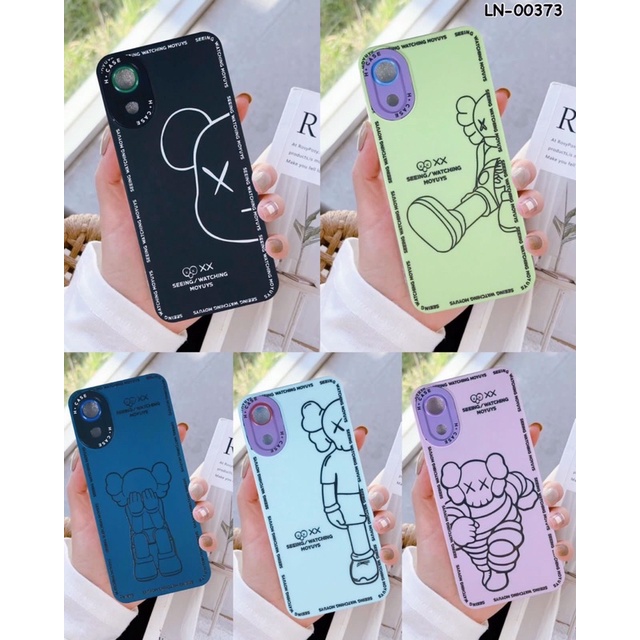 Case rubber premium macaron motif kaws FOR IPHONE XR, 11, 7/8 plus