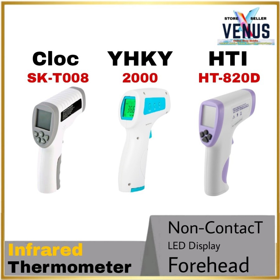 Thermometer Infrared Pengukur Suhu Non Kontak Portable - Clock SK-T008