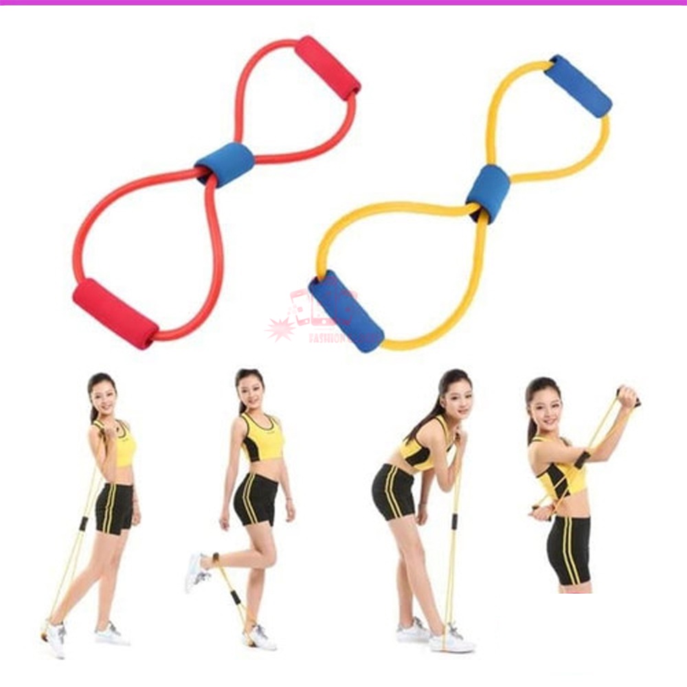 Tali Stretching Yoga Fitness Wanita / Pria Exercises Gym Tali Fitnes Tali Gym Tali Olahraga warna acak