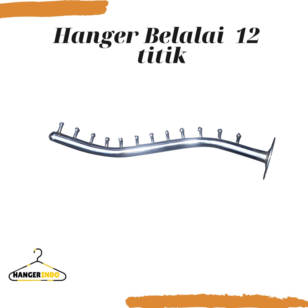 Hanger Belalai 12 Titik Gantungan Baju Gantungan Hanger Tembok Hanger Suling