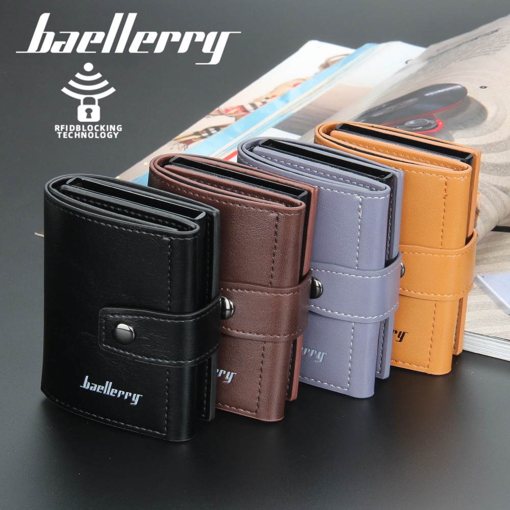 ORIGINAL BAELLERRY K9146 DOMPET KARTU LONTAR FITUR RFID