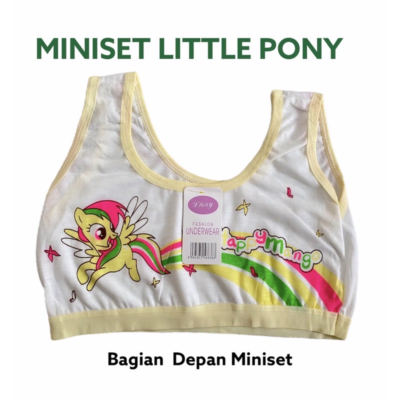 Miniset Anak Perempuan Cewek SD SMP Remaja ABG Kutang BH Beha Bra Remaja Mini Set Anak Littlepony