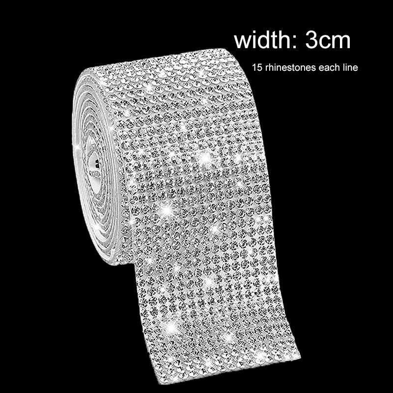 

XY Lakban Hias Akrilik One Sided Rhinestone Tape 3 x 90 cm - HL87890