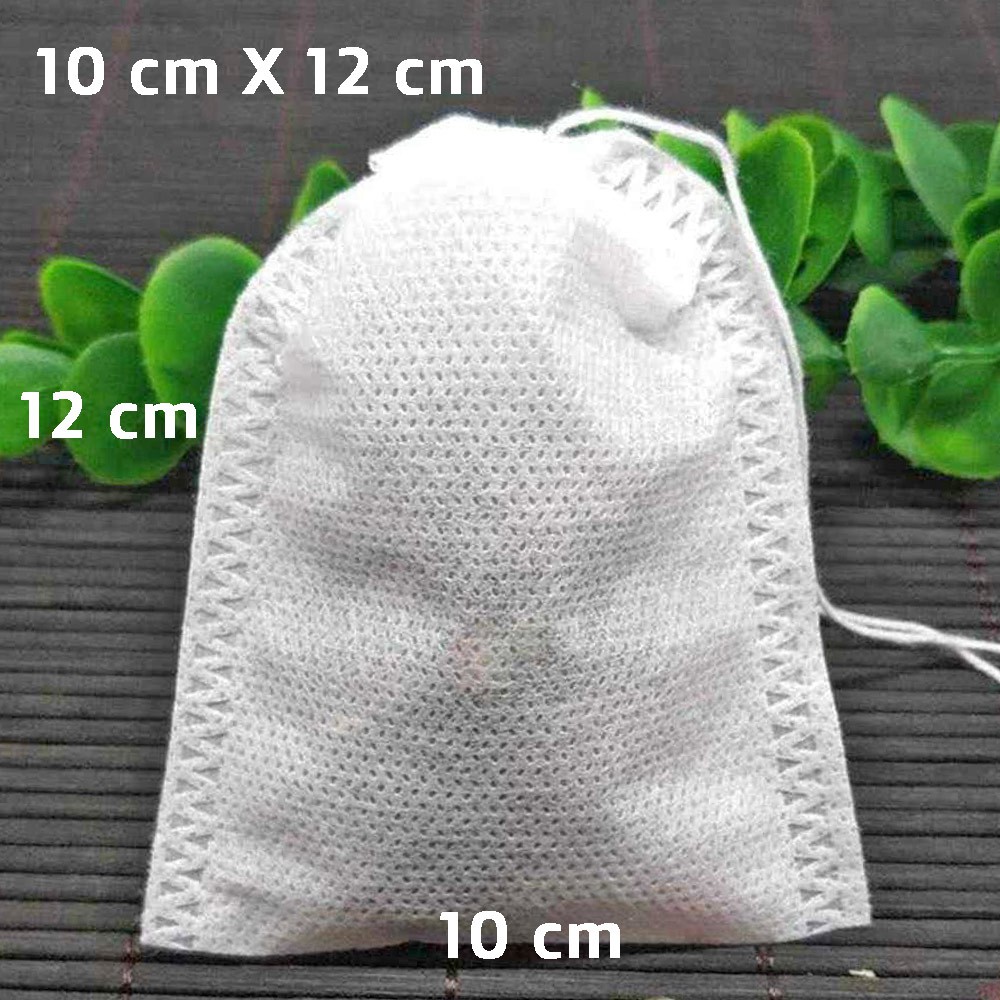 

20X Kantong Saringan Teh Celup Tea Bag 10cm X 12cm Kantung Kosong Filter Kopi Non Woven Food Grade