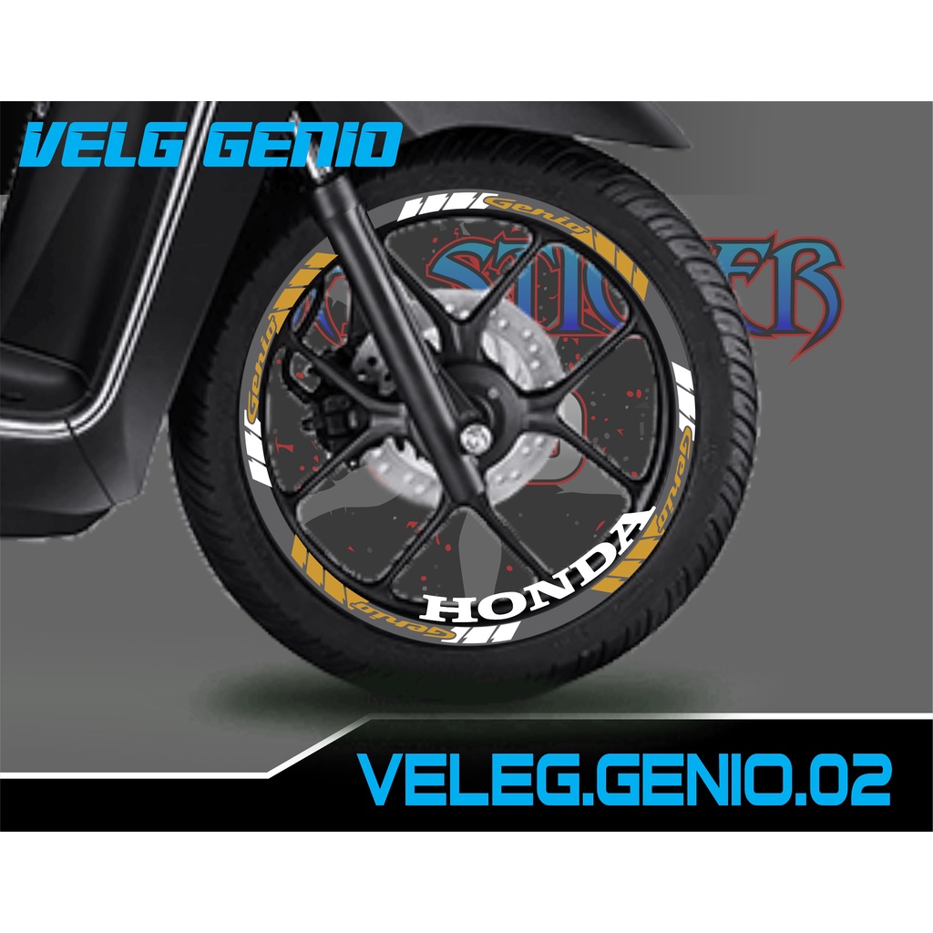 CUTTING STIKER VELG GENIO- STICKER LIS LIST VELG VARIASI GENIO 02